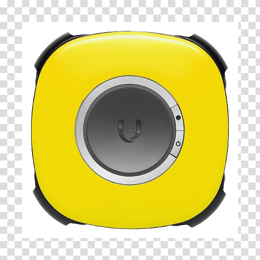 Vuze VR Camera Yellow 4K resolution Virtual reality, Camera transparent background PNG clipart