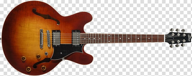 Gibson ES-335 Electric guitar Semi-acoustic guitar Heritage Guitars, Hollow Body Electric Guitar transparent background PNG clipart