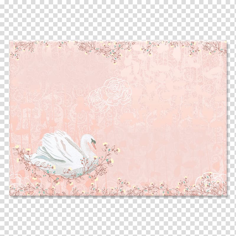 Paper Pink M Place Mats Rectangle Frames, note card transparent background PNG clipart