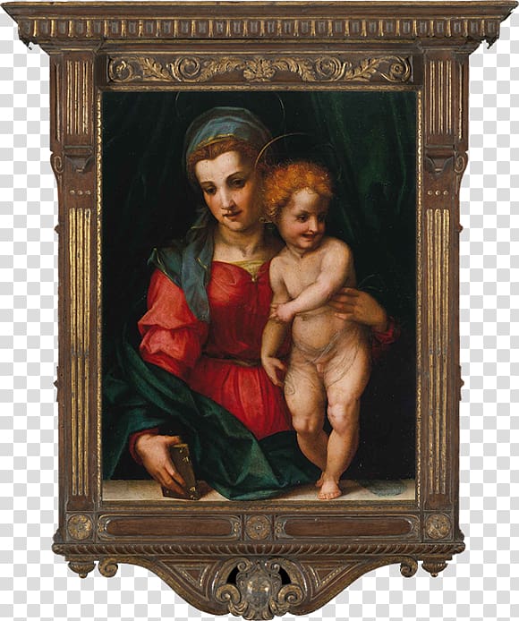 Painting Andrea del Sarto Madonna and Child The Virgin and Child with St. Anne, child study transparent background PNG clipart