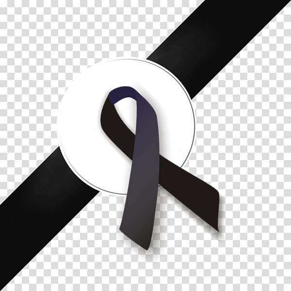 Free: Black ribbon, Black ribbon Awareness ribbon Mourning White