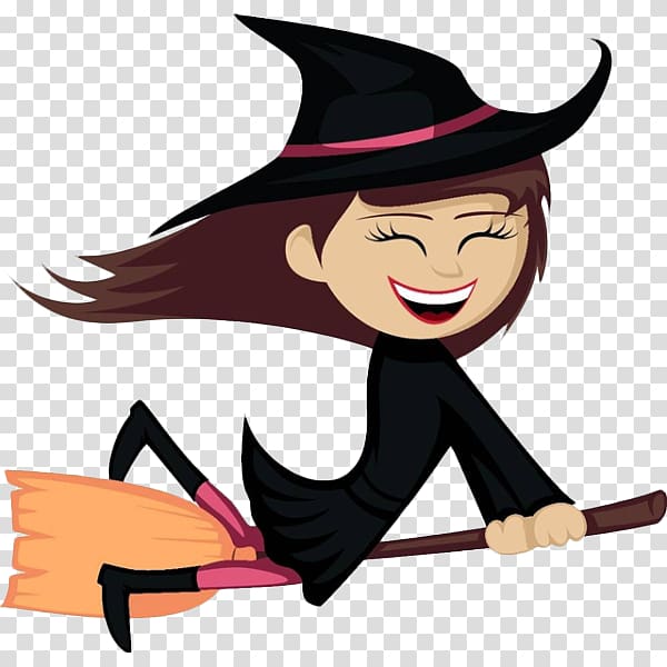 Witches All Witchcraft Illustration, Cartoon happy little witch transparent background PNG clipart