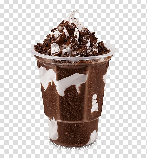 chocolate ice cream, Ice Cream Cones Milkshake Sundae Ovaltine, sundae transparent background PNG clipart