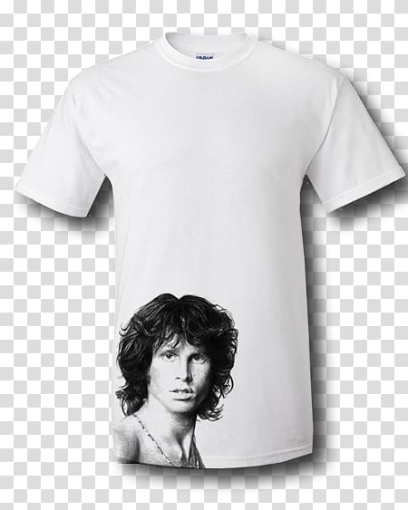 T-shirt Jim Morrison Hoodie Sleeve Clothing, Lead Vocals transparent background PNG clipart