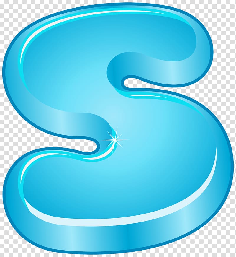 letter S , Blue Product Design , Sky Blue Cartoon Number Five transparent background PNG clipart