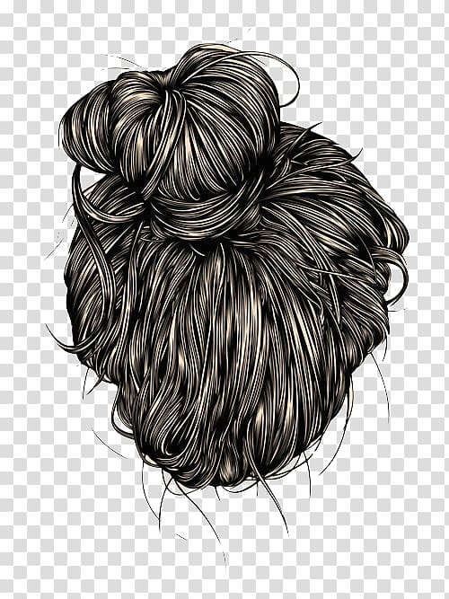 Drawing Illustration Art Bun, Hair Drawing transparent background PNG clipart