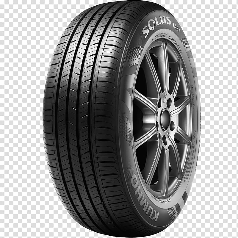 Car Motor Vehicle Tires Kumho Tire Kumho Solus TA71 Tire Kumho Solus TA31 Tire, coast of tyre transparent background PNG clipart