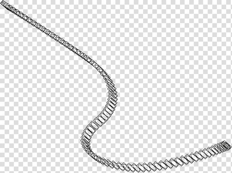 Chain Necklace Silver Body Jewellery, chain transparent background PNG clipart