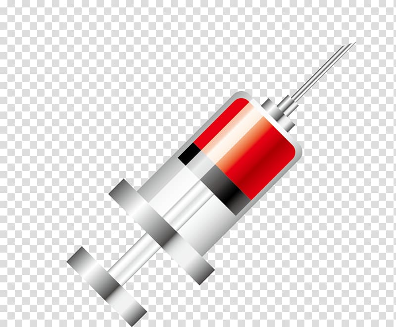 Adobe Illustrator Syringe, red liquid syringe transparent background PNG clipart