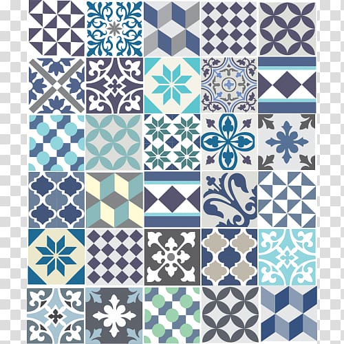 Cement tile Blue Azulejo Adhesive, others transparent background PNG clipart