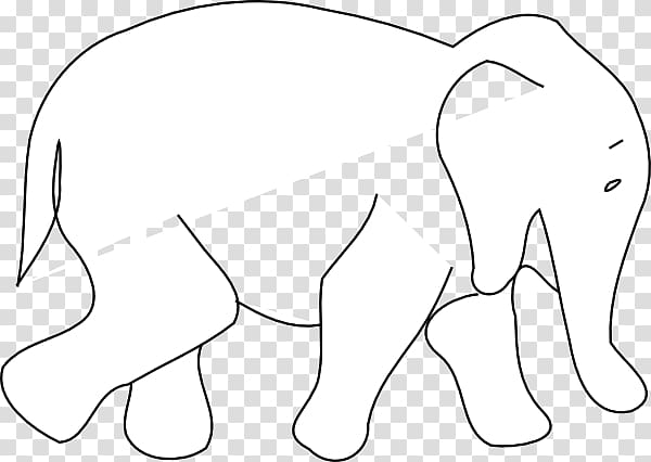 Elephant Outline Dots Colored Blue - HEBSTREITS