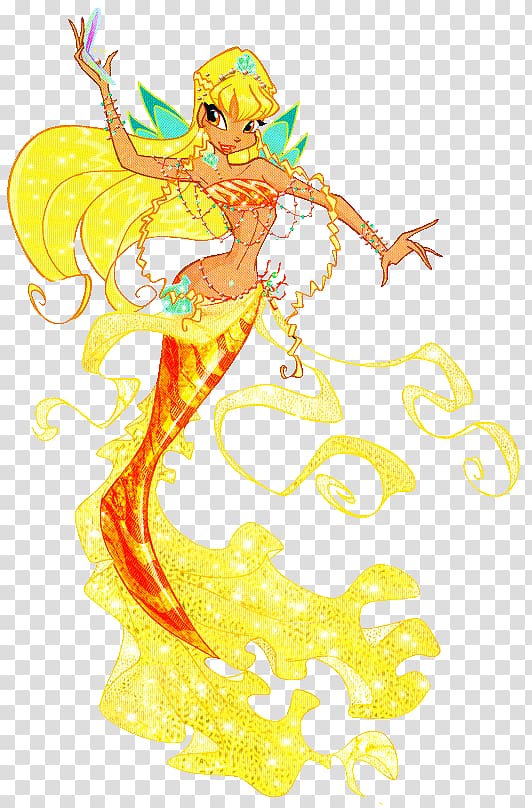 Bloom Stella Flora Roxy Musa, Mermaid transparent background PNG clipart
