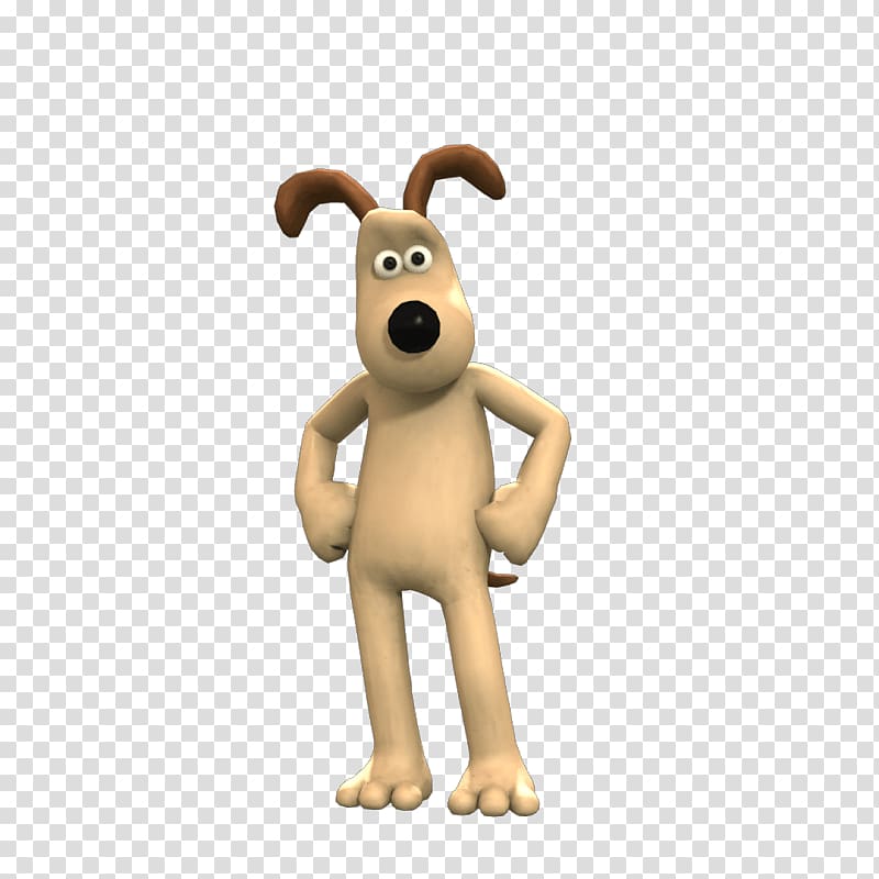 white and tan dog illustration, Gromit Standing transparent background PNG clipart