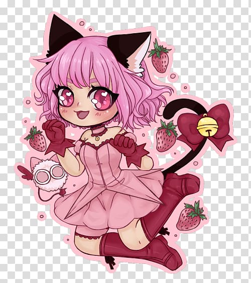 Ichigo Momomiya Tokyo Mew Mew Anime Catgirl Kisshu, Anime transparent background PNG clipart