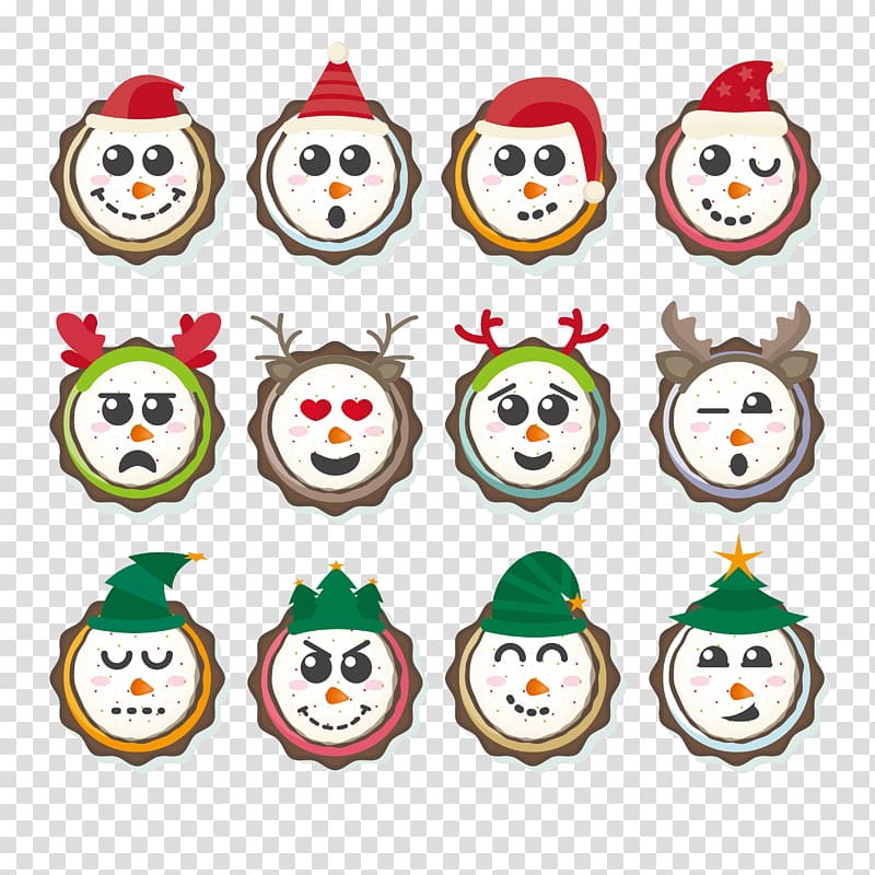 Christmas Snowman , Funny snowman holiday collection transparent background PNG clipart