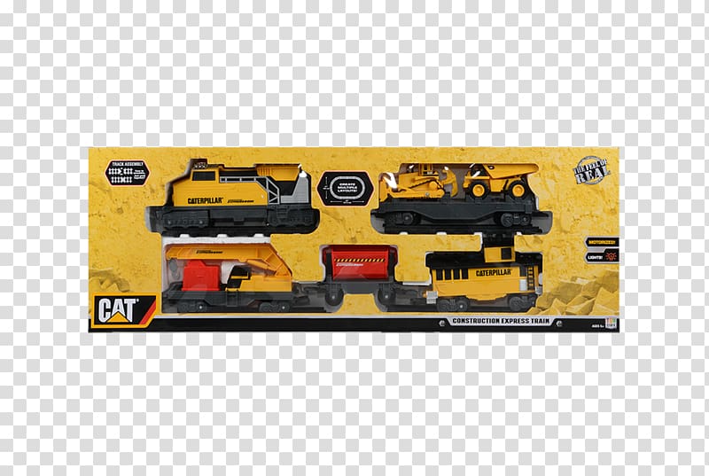 Train Caterpillar Inc. Toy Architectural engineering Locomotive, Cat toy transparent background PNG clipart