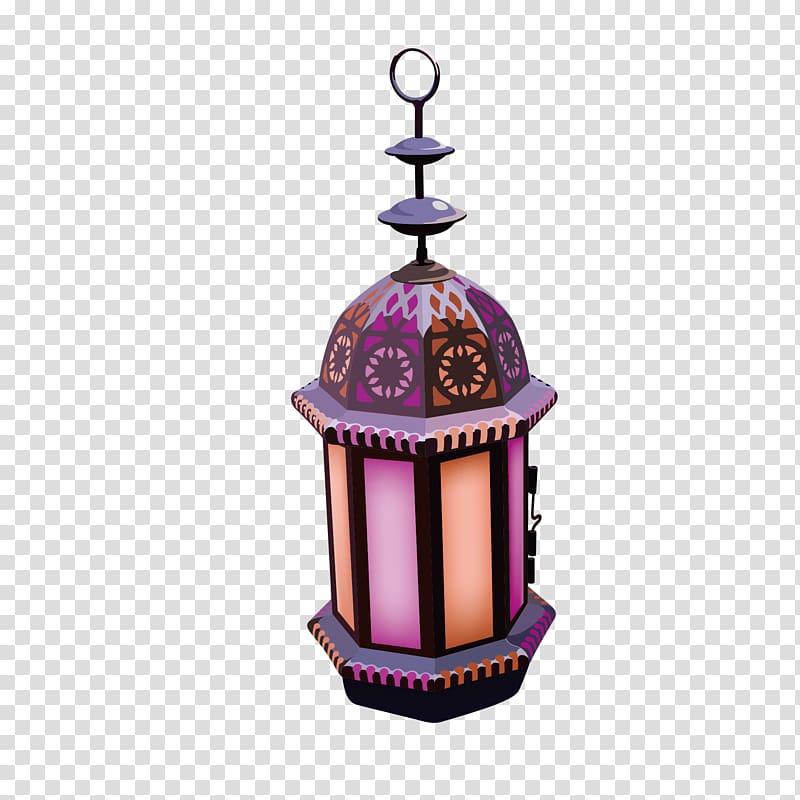 pink and brown candle lantern, Islam Lantern Lamp, Islam ornaments transparent background PNG clipart
