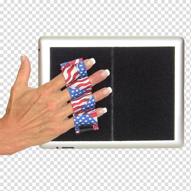 Finger, hand with tablet transparent background PNG clipart