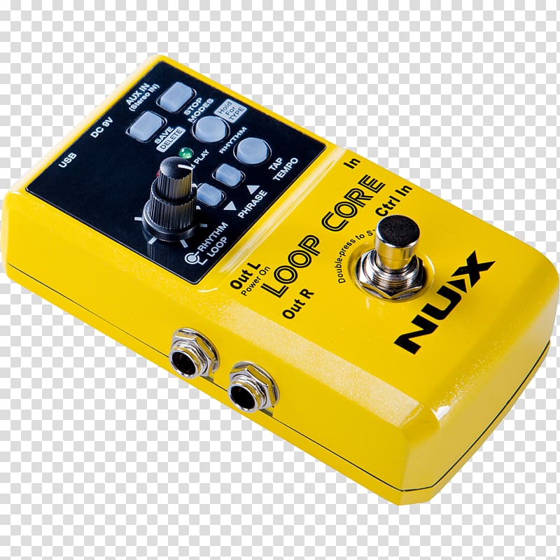 NUX Loop Core Looper Pedal Effects Processors & Pedals Music Guitar, guitar transparent background PNG clipart