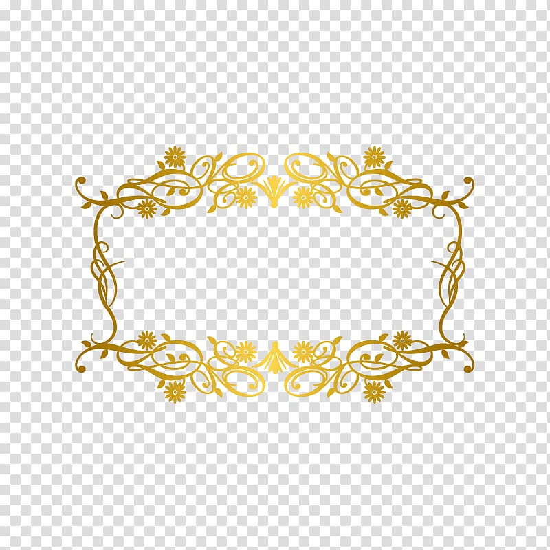 frame Gold, Gold pattern frame, gold floral frame transparent background PNG clipart