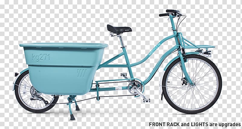 Madsen Cycles Freight bicycle Cycling Xtracycle, car cut out transparent background PNG clipart