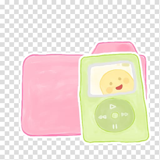 pink and yellow mats illustration, pink material baby products, Folder Candy iPod transparent background PNG clipart