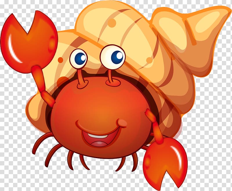 Crab , The crab cartoon conch transparent background PNG clipart