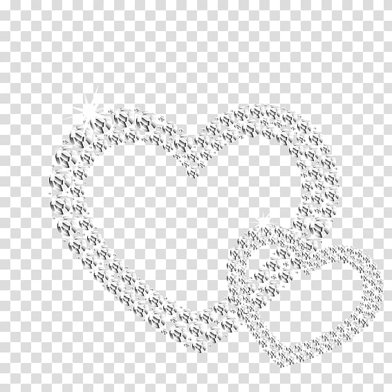 Double Heart Diamond transparent background PNG clipart