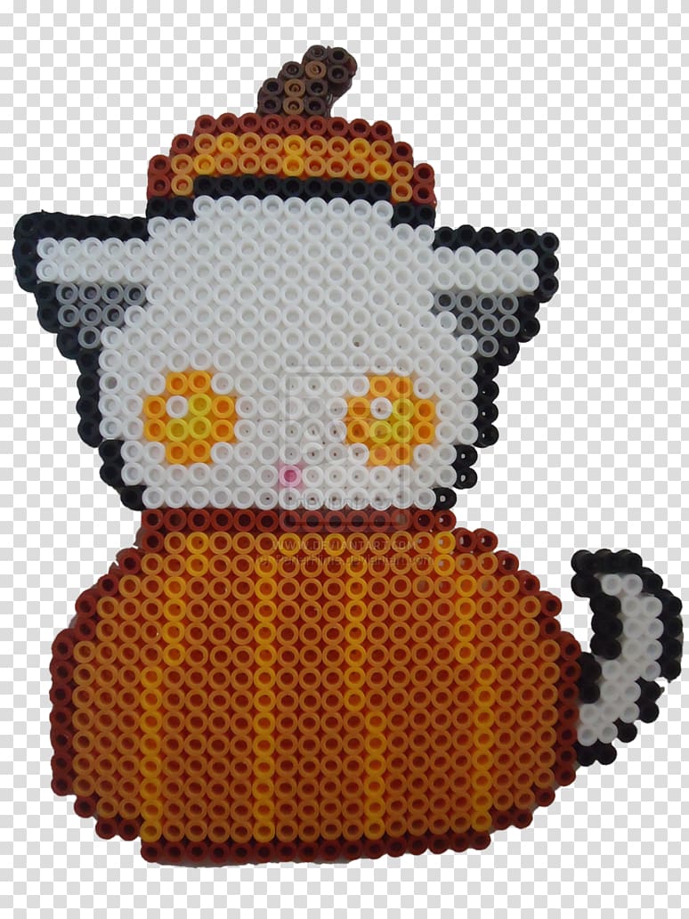 Pixel art Drawing The arts Stuffed Animals & Cuddly Toys Textile, Cute Candy Corn Perler Beads transparent background PNG clipart