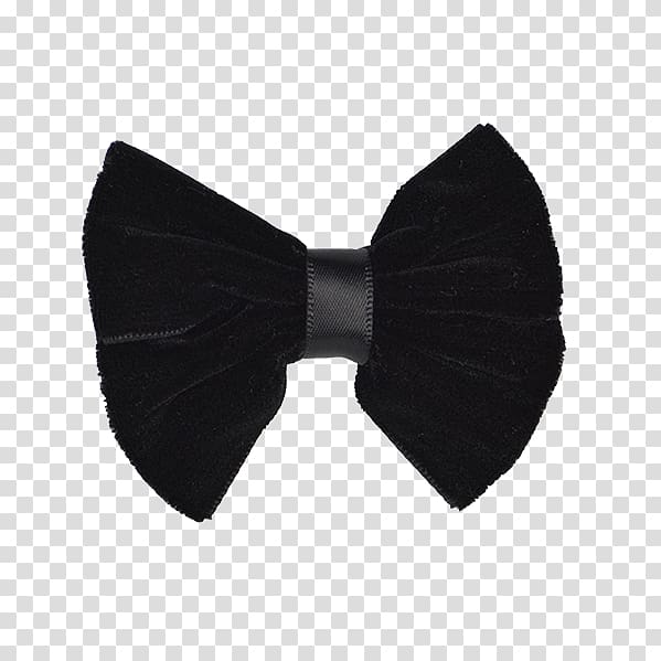 Bow tie Black M, Black velvet transparent background PNG clipart