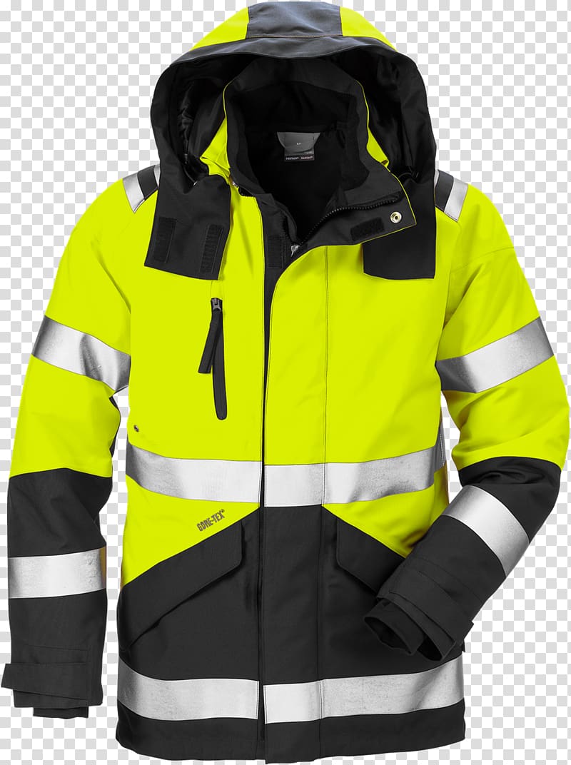High-visibility clothing Gore-Tex Jacket Coat, jacket transparent background PNG clipart