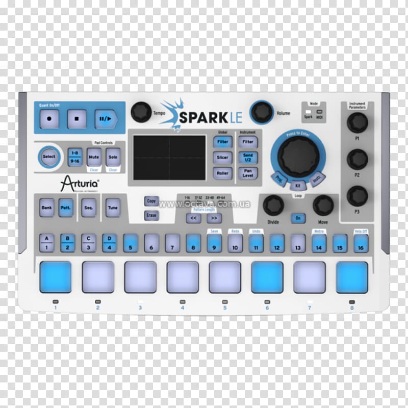 Arturia SparkLE Drum machine MIDI Controllers Musical Instruments, musical instruments transparent background PNG clipart