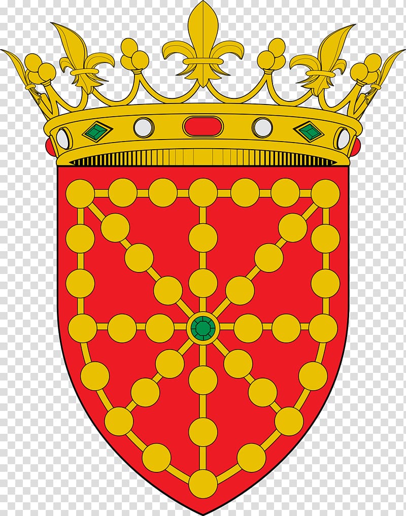 Kingdom of Navarre Coat of arms of Navarre Escutcheon, garcia escudo de armas transparent background PNG clipart