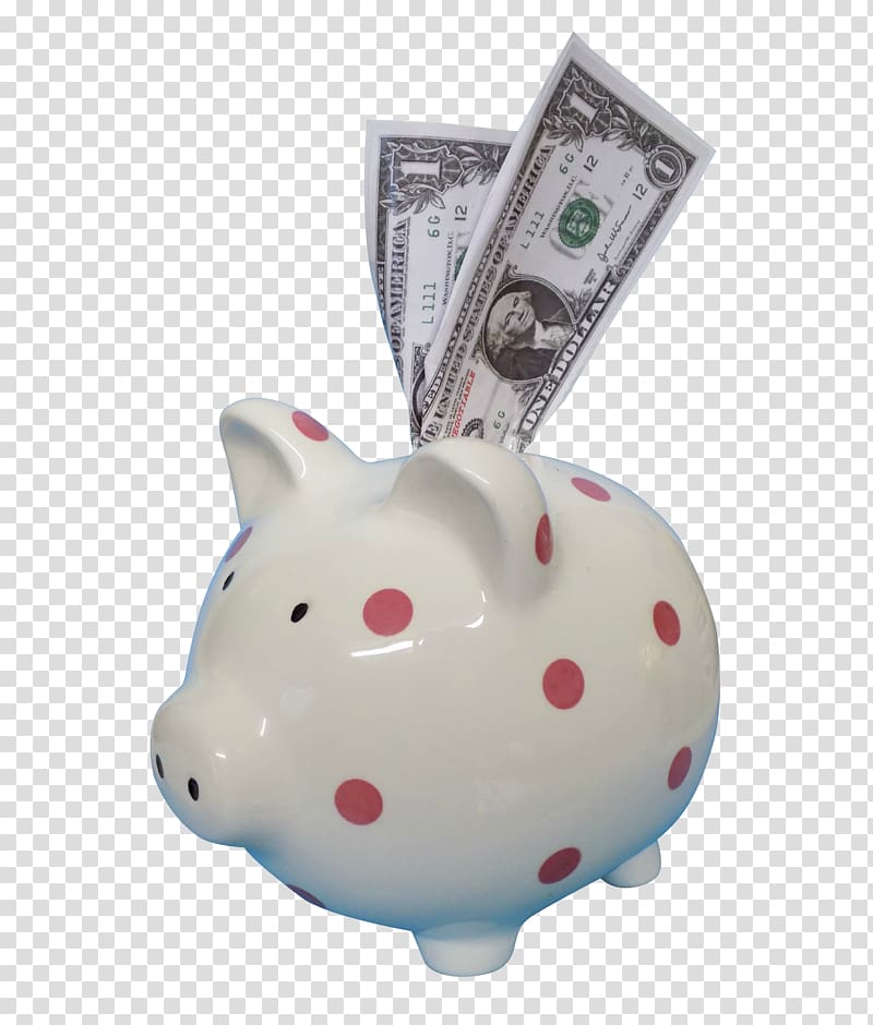 Piggy bank transparent background PNG clipart