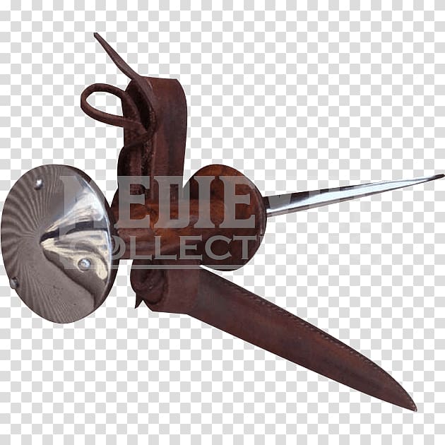 15th century Rondel dagger Weapon Components of medieval armour, weapon transparent background PNG clipart