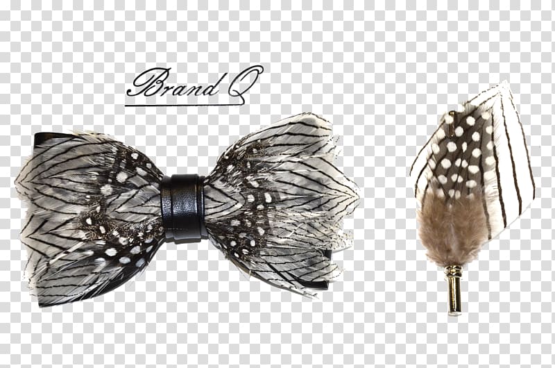 Bow tie Black M, feather shading transparent background PNG clipart