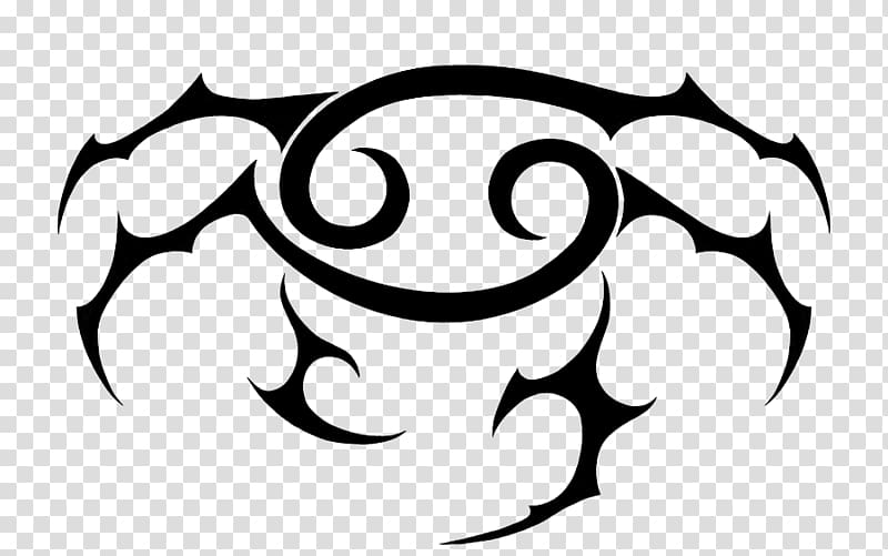 Cancer Zodiac Astrological sign Tattoo, Cancer Zodiac Symbol transparent background PNG clipart