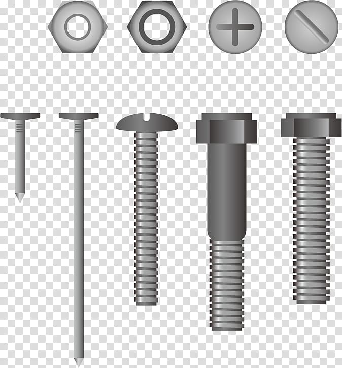 Tool Euclidean , Mounting accessories screw nut material transparent background PNG clipart