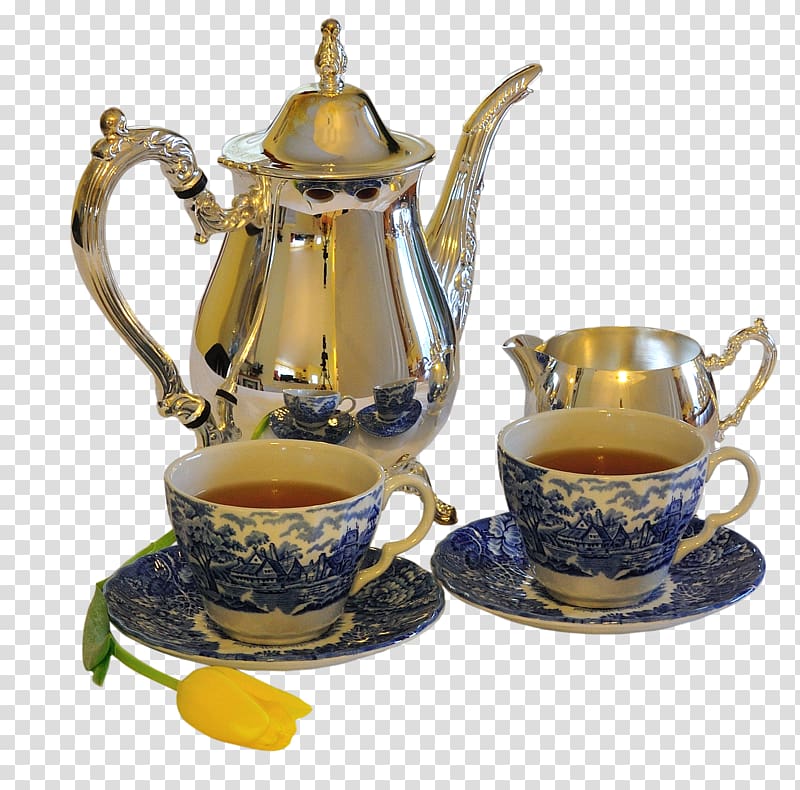 4-piece tea set, Arabic tea Coffee Regency era Teapot, Tea Cup transparent background PNG clipart