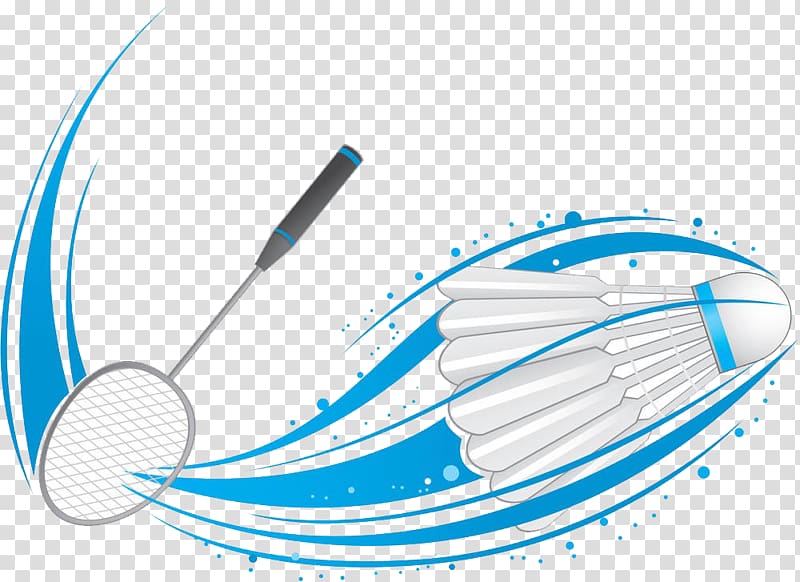 hand-painted badminton transparent background PNG clipart