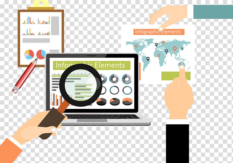 Computer Magnifying glass Big data, Computer Magnifier transparent background PNG clipart