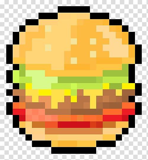 Hamburger Pixel art, minecraft hamburger pixel art transparent background PNG clipart