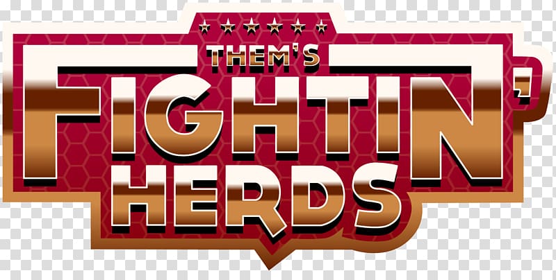 Them\'s Fightin\' Herds Logo Indiegogo Brand Font, others transparent background PNG clipart