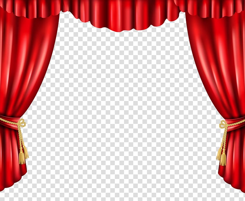 red curtain illustration, Curtain Window , Curtains transparent background PNG clipart