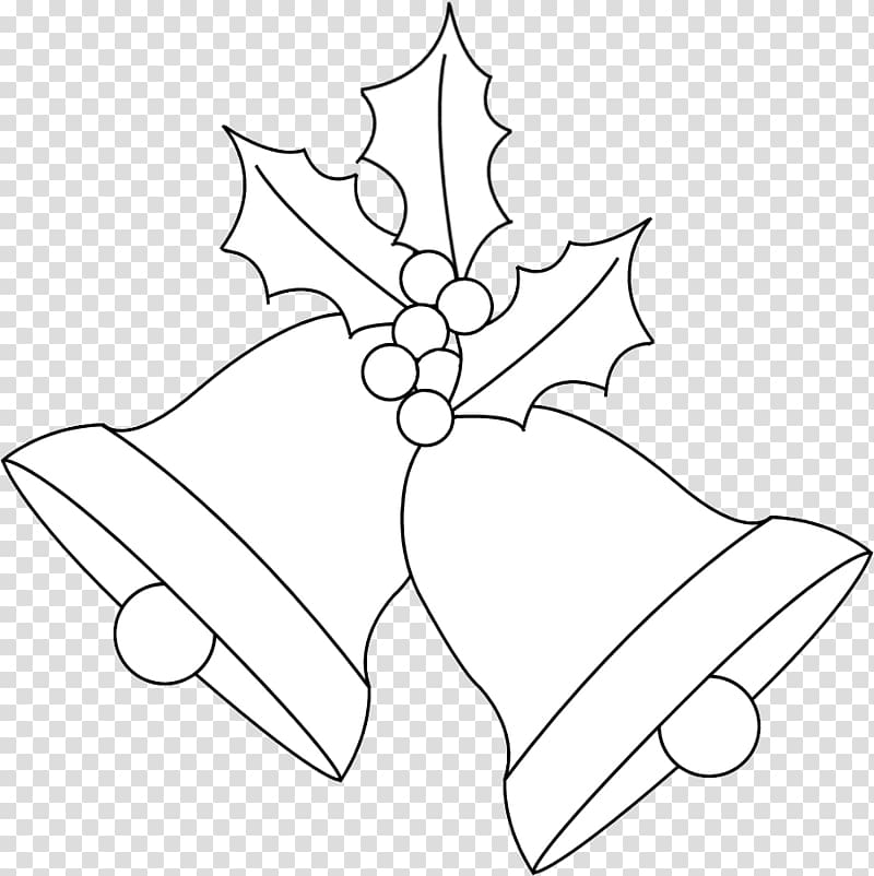 Coloring book Christmas Jingle Bells, christmas transparent background PNG clipart
