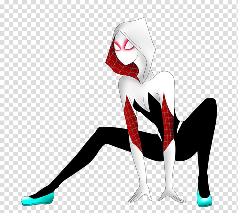 Muscle Character Fiction , Spider Gwen transparent background PNG clipart