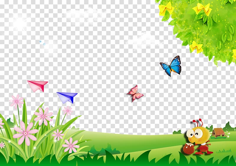 Cartoon Template, Butterfly Fantasy transparent background PNG clipart