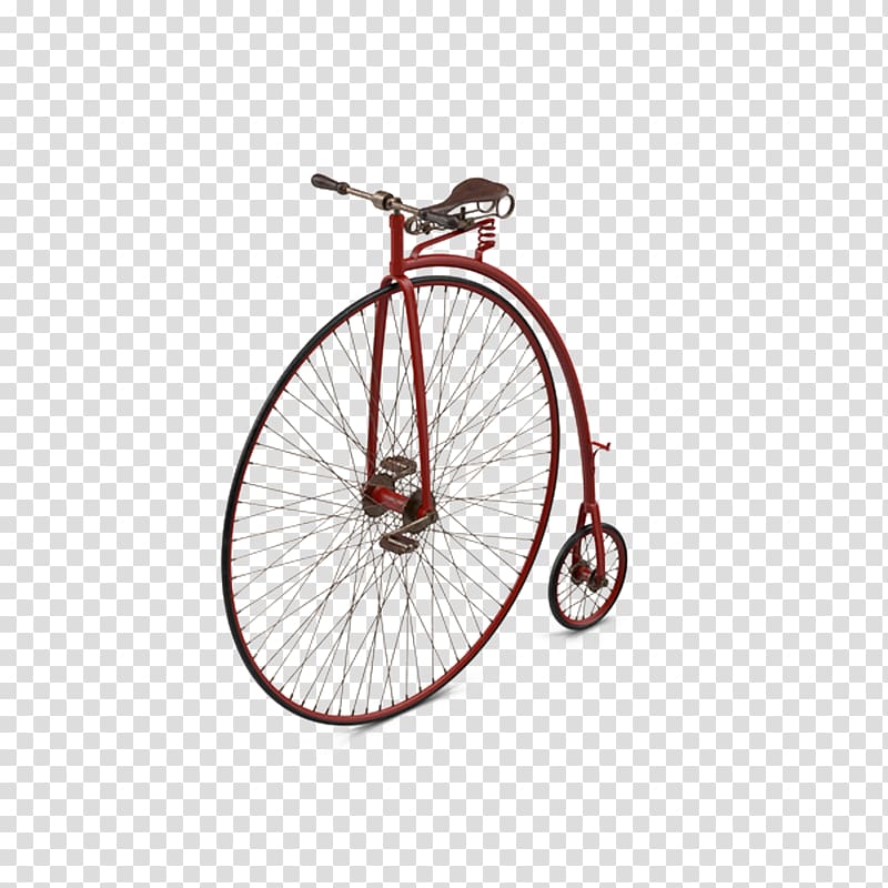 Bicycle wheel Bicycle frame Bicycle saddle, Penny farthing bicycle pedal transparent background PNG clipart