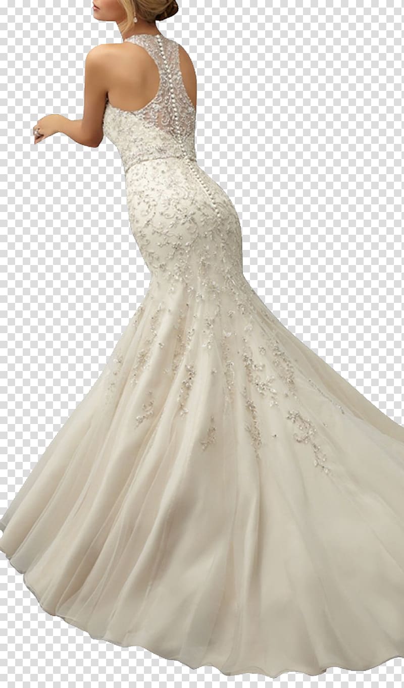 Wedding dress Lace Sleeve Ball gown, dress transparent background PNG clipart