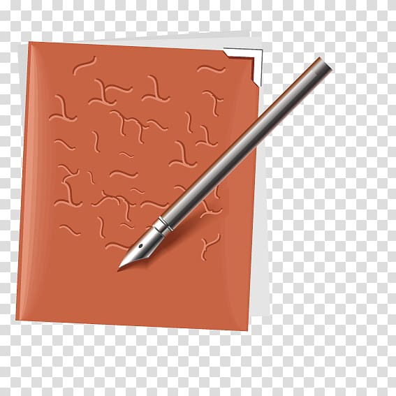Paper Fountain pen Notebook Quill, Pen notepad transparent background PNG clipart